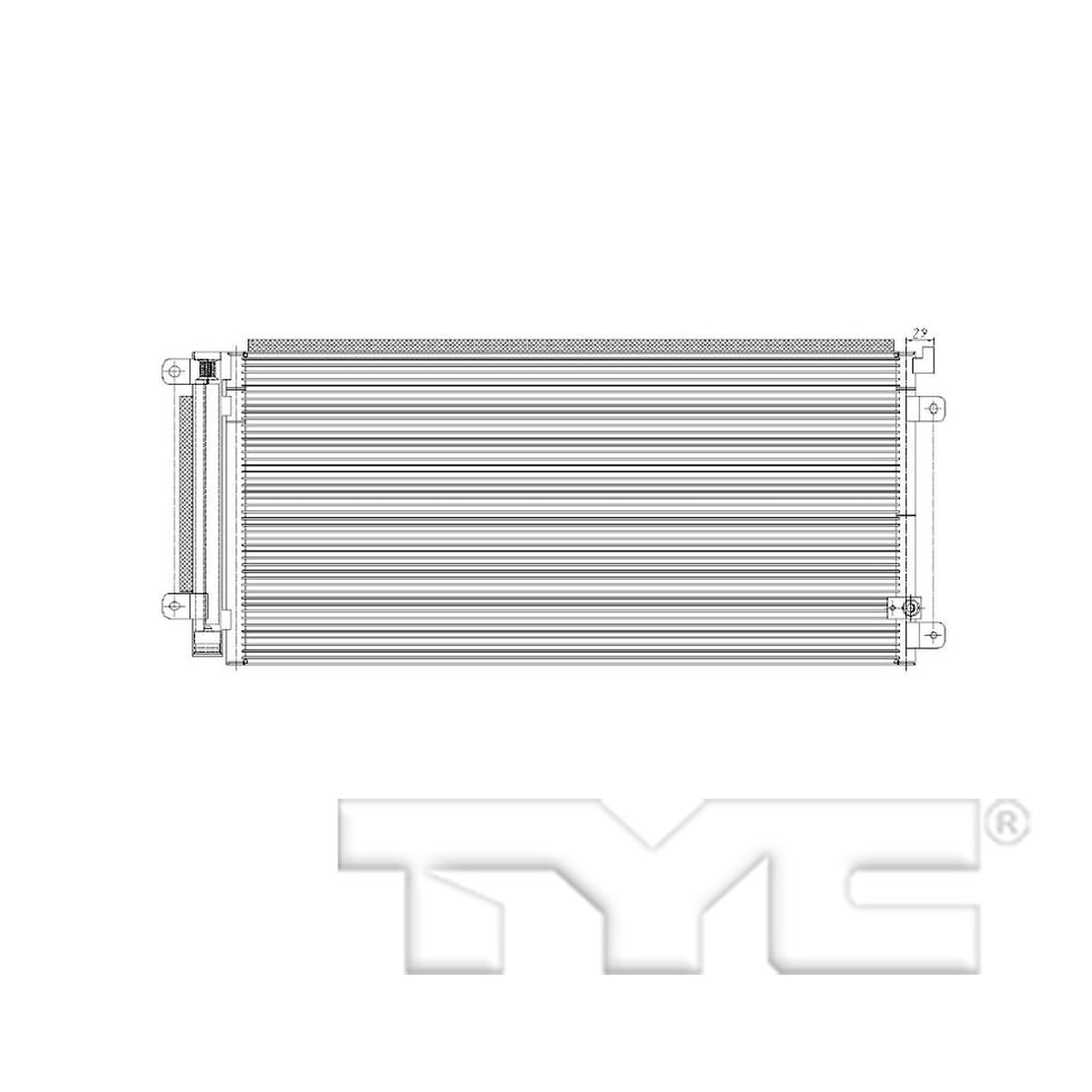TYC A/C Condenser 30008