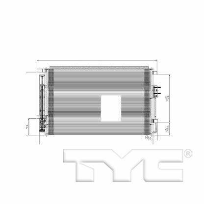 TYC A/C Condenser 30015