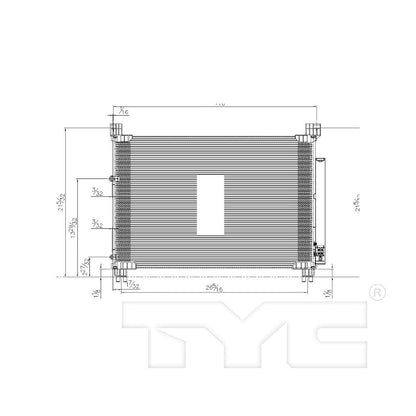 TYC A/C Condenser 30017