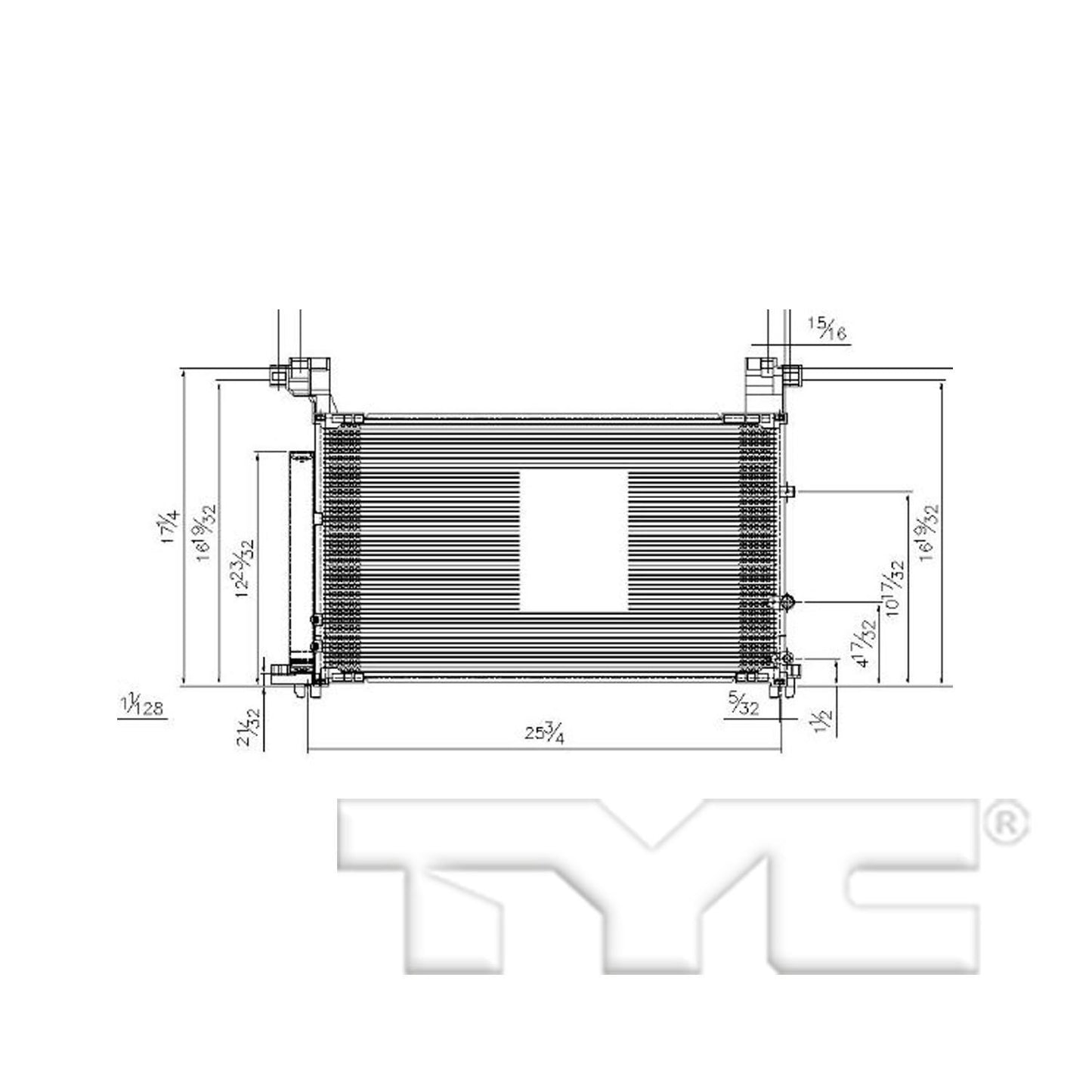 TYC A/C Condenser 30021