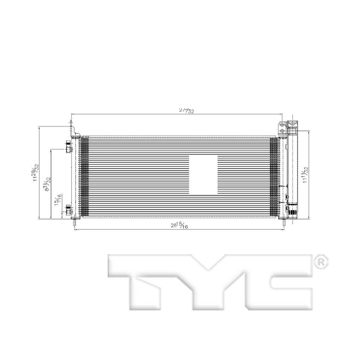 TYC A/C Condenser 30027