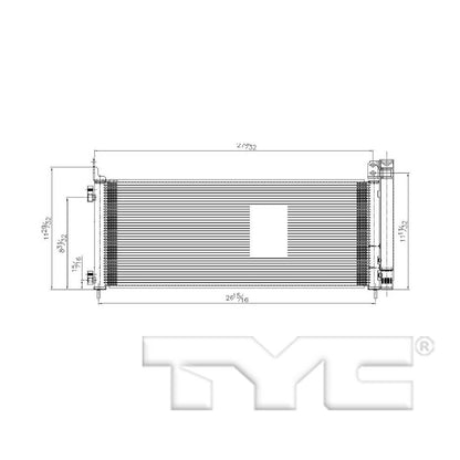 TYC A/C Condenser 30027