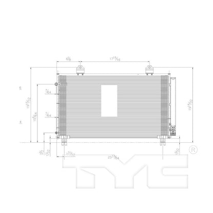 TYC A/C Condenser 30051