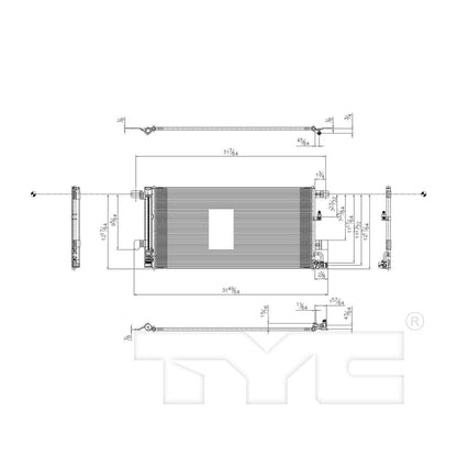 TYC A/C Condenser 30057