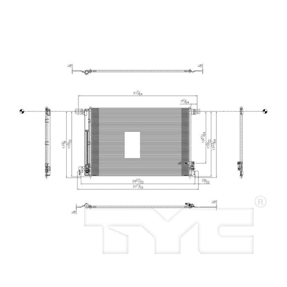 TYC A/C Condenser 30059