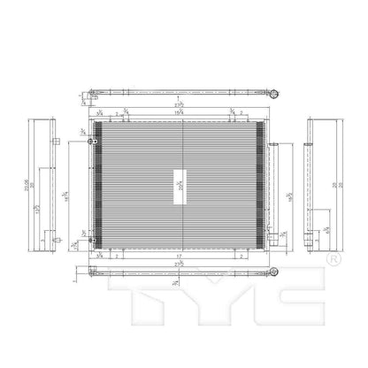 TYC A/C Condenser 3585