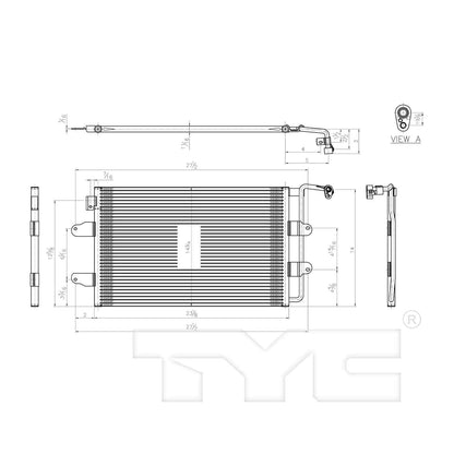 TYC A/C Condenser 3692