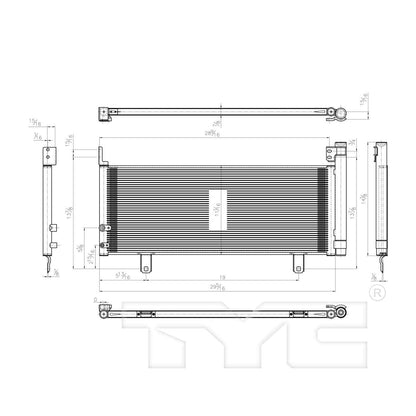 TYC A/C Condenser 3694