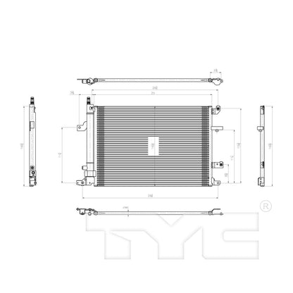 TYC A/C Condenser 3737