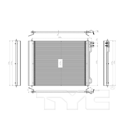 TYC A/C Condenser 3753
