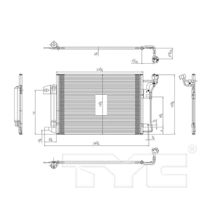 TYC A/C Condenser 3773