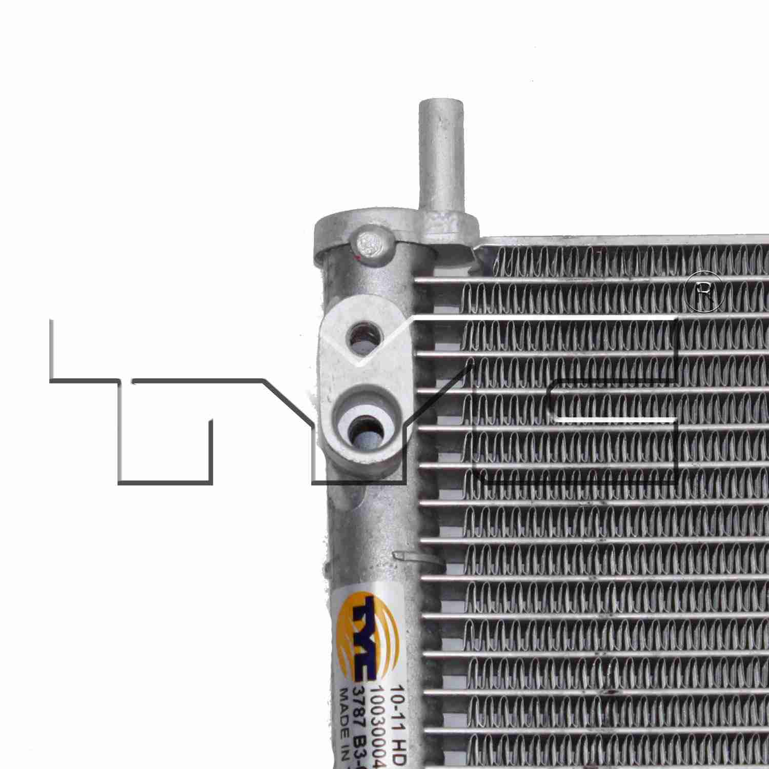 TYC A/C Condenser 3787