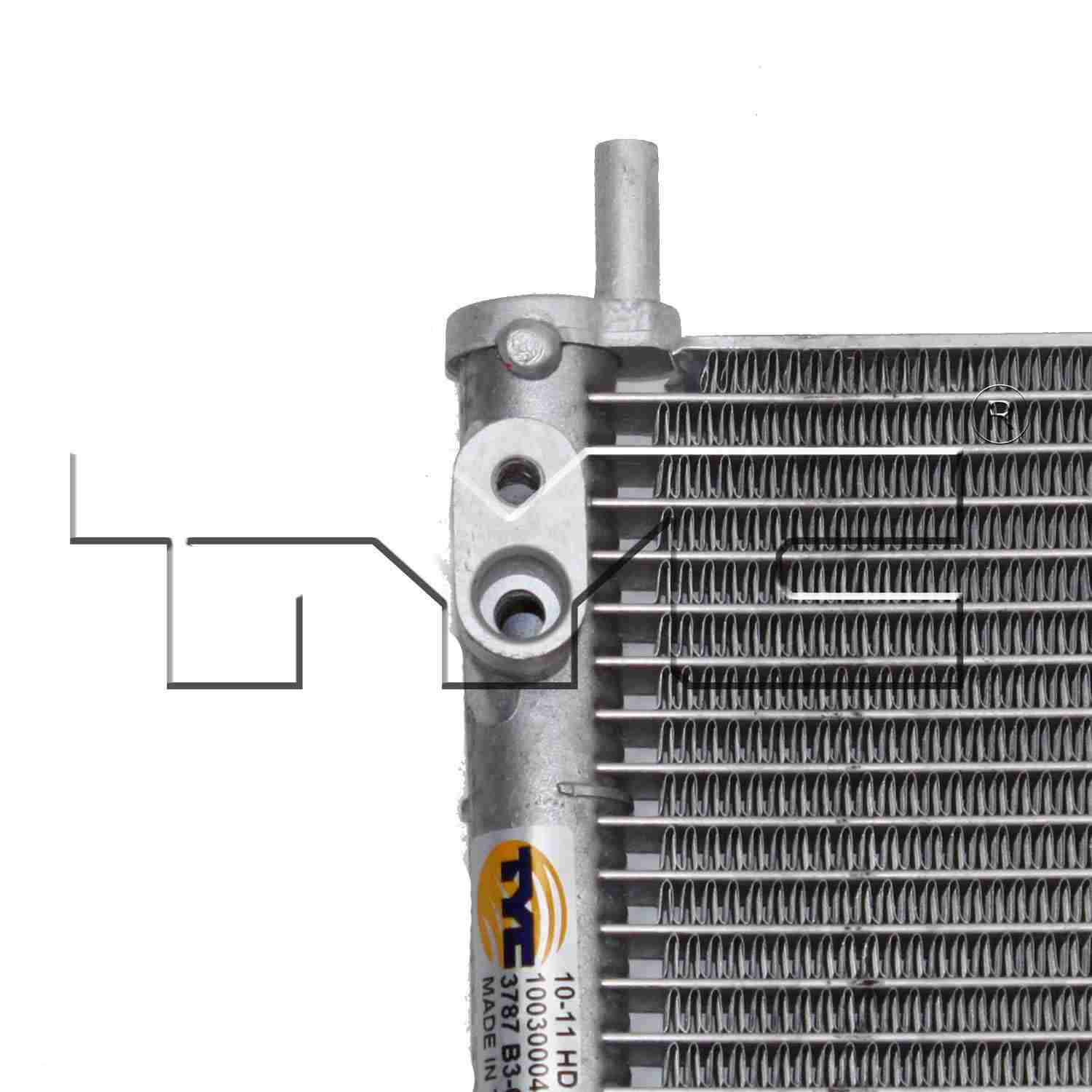 TYC A/C Condenser 3787