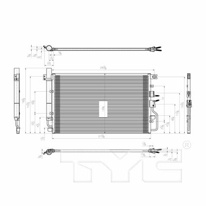 TYC A/C Condenser 3789