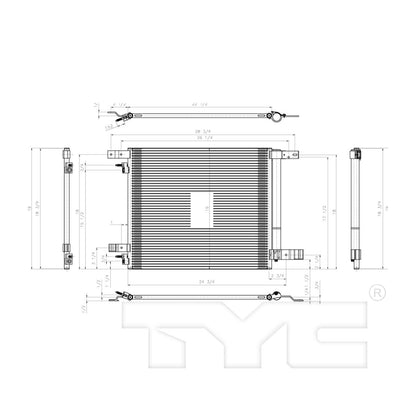 TYC A/C Condenser 3865