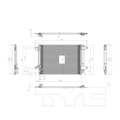 TYC A/C Condenser 3889