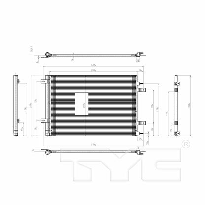 TYC A/C Condenser 3936
