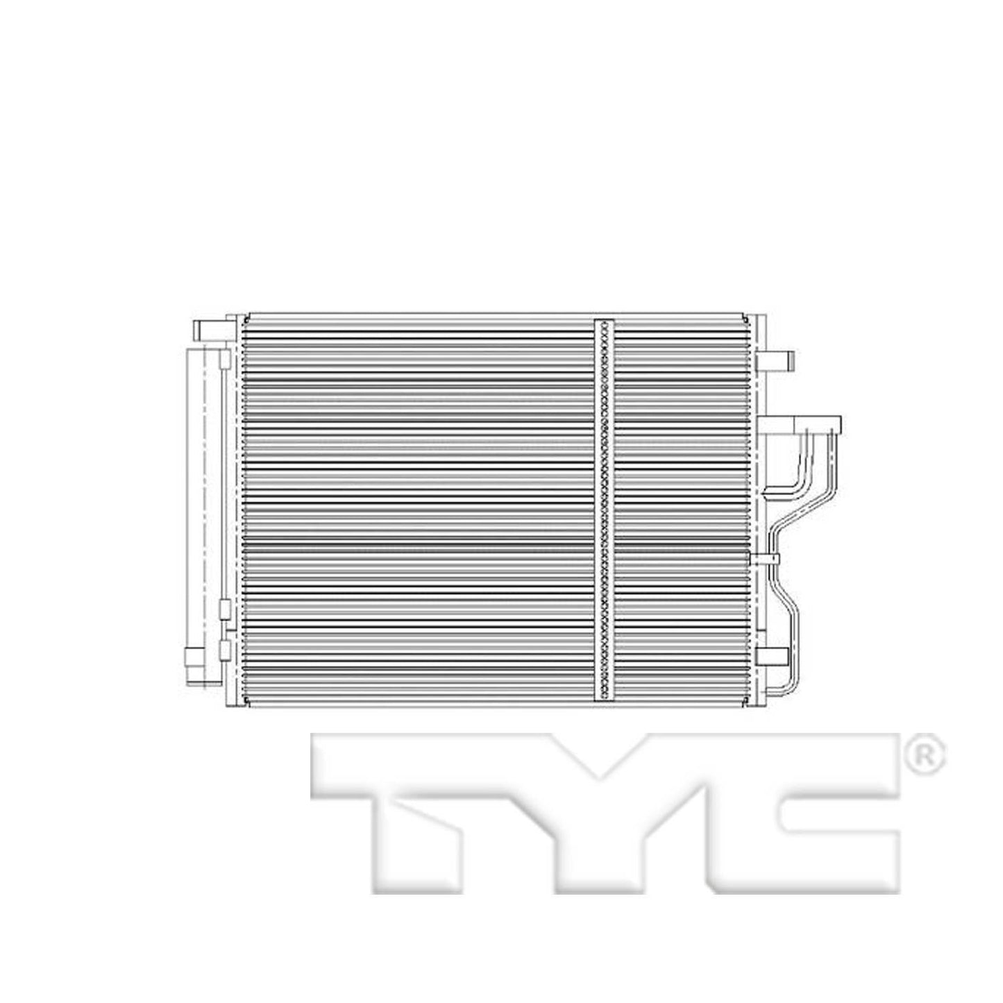TYC A/C Condenser 3993