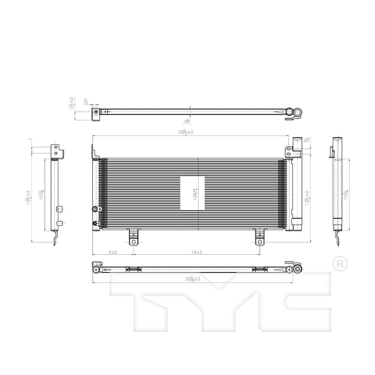 TYC A/C Condenser 3996