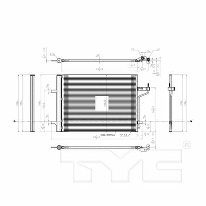 TYC A/C Condenser 4106