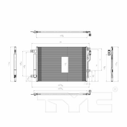 TYC A/C Condenser 4192