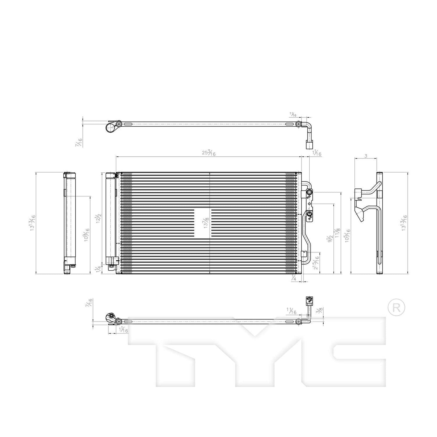 TYC A/C Condenser 4226