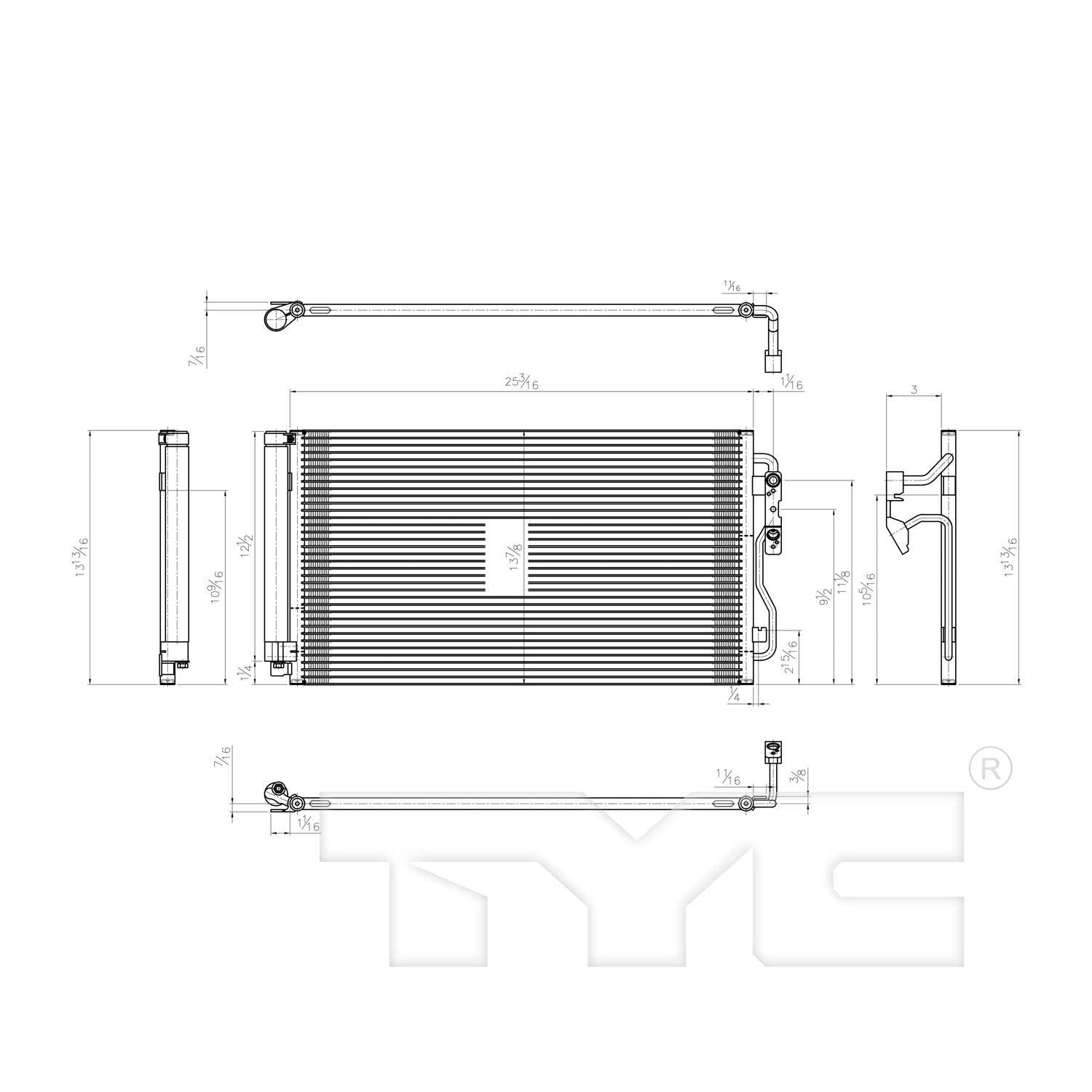 TYC A/C Condenser 4226
