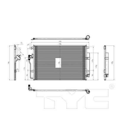 TYC A/C Condenser 4240