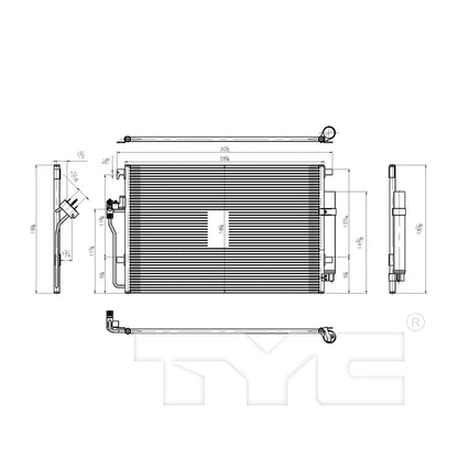 TYC A/C Condenser 4240