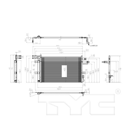 TYC A/C Condenser 4241