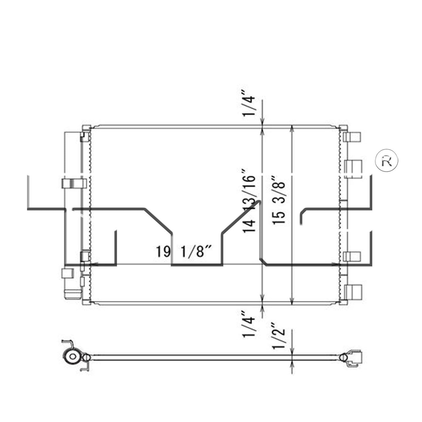 TYC A/C Condenser 4246