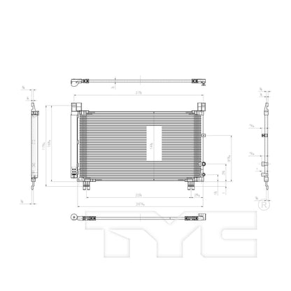 TYC A/C Condenser 4254