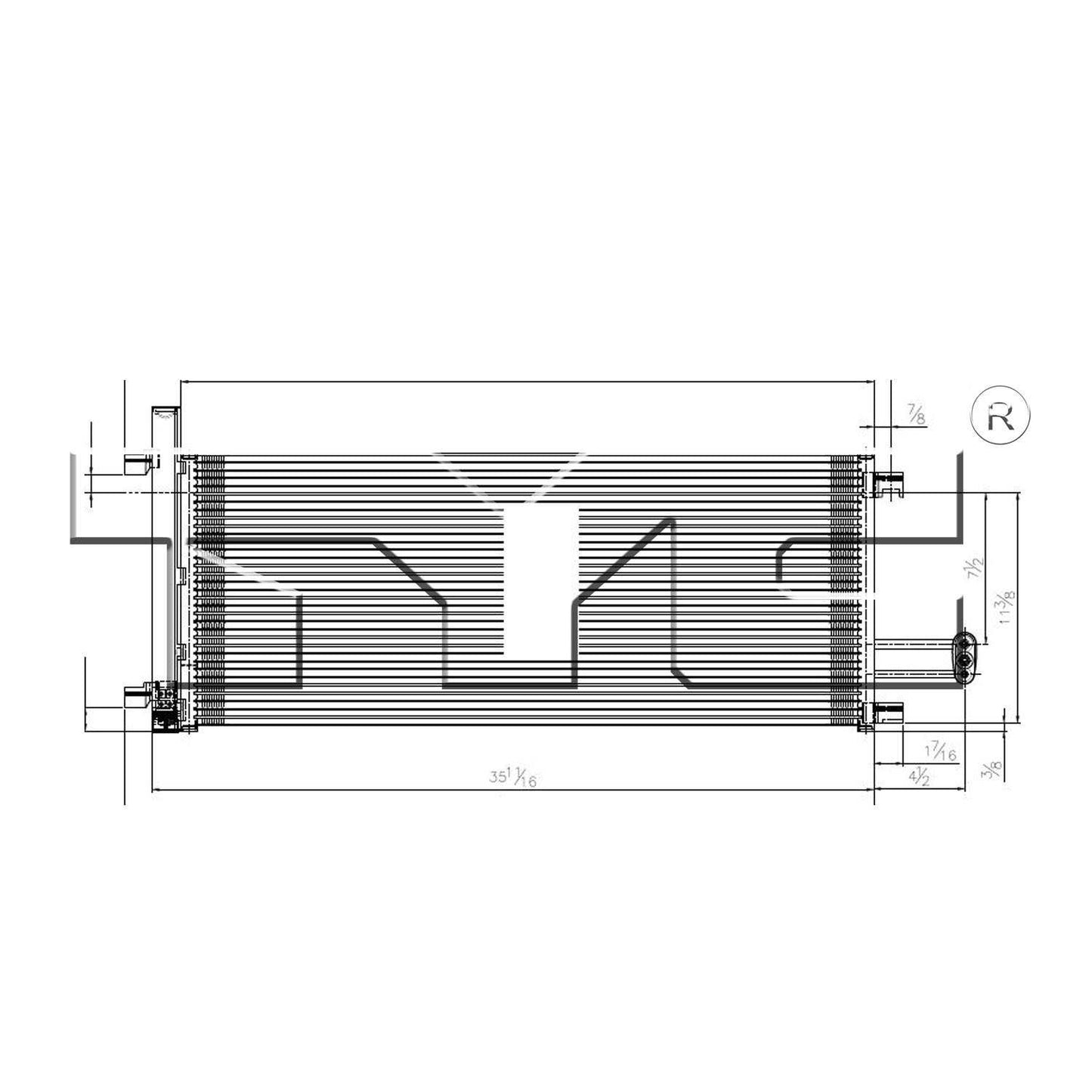 TYC A/C Condenser 4282
