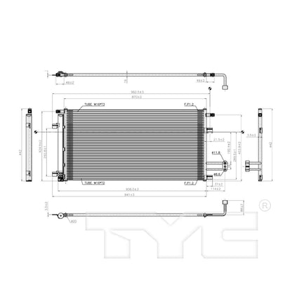 TYC A/C Condenser 4283