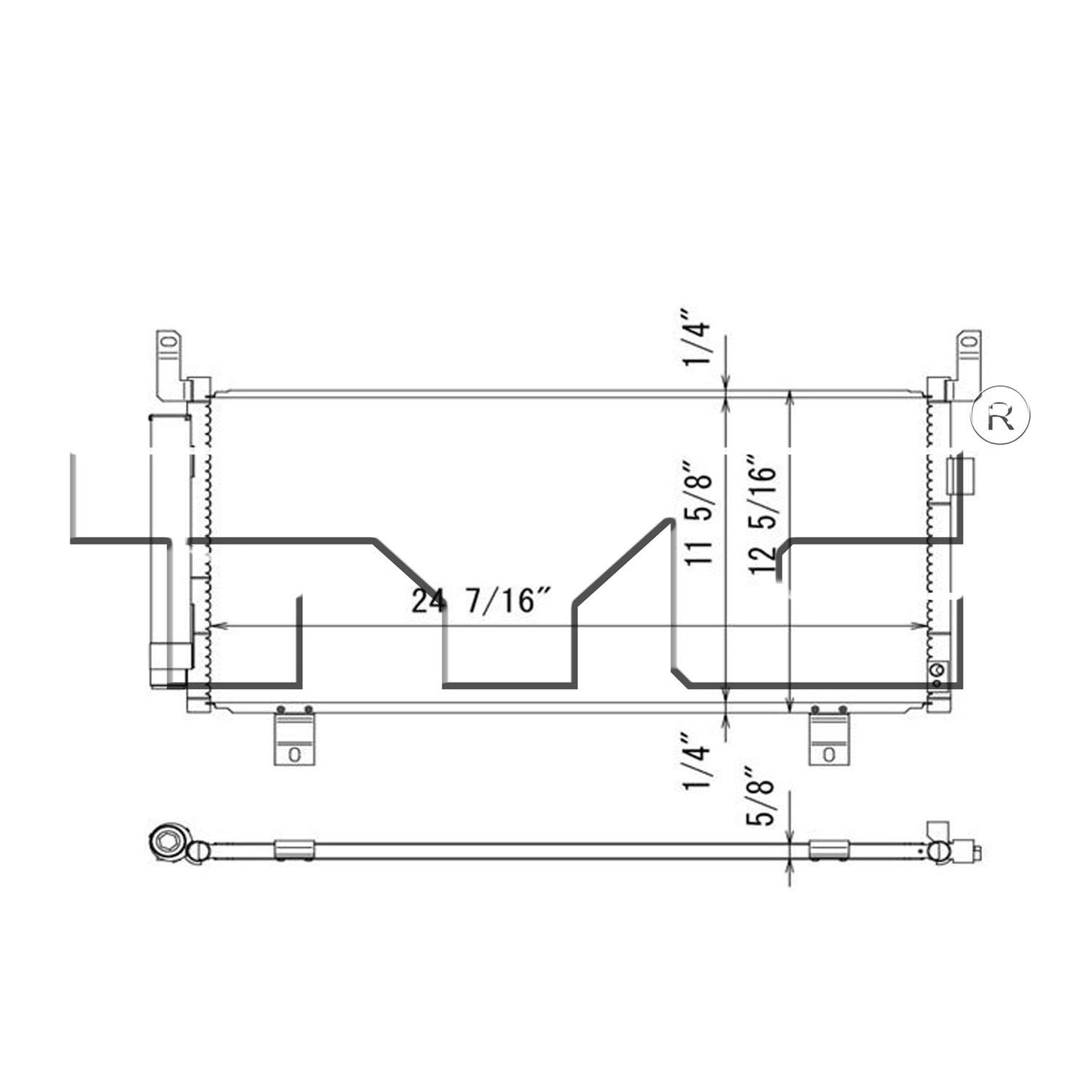 TYC A/C Condenser 4302