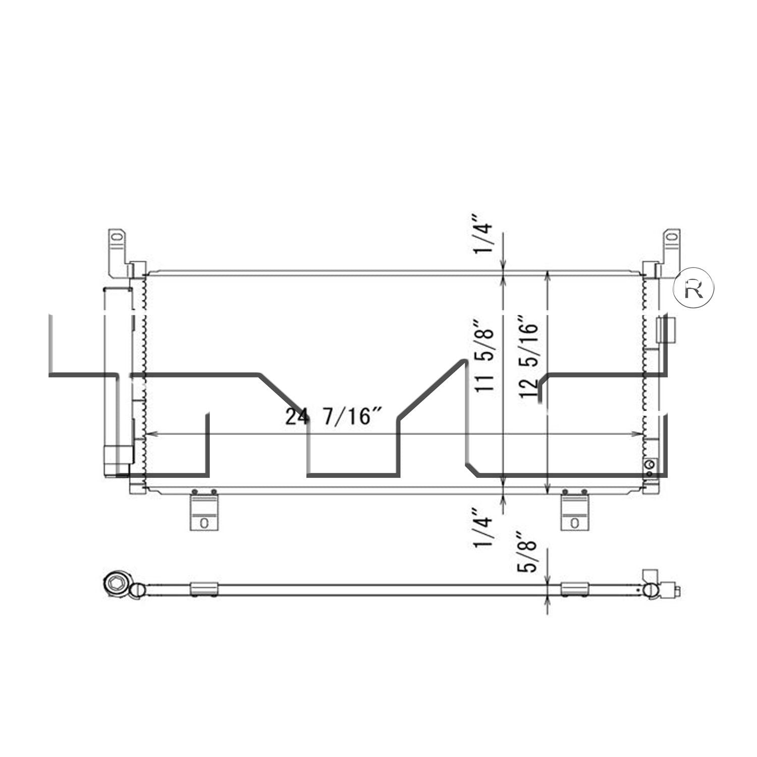TYC A/C Condenser 4302