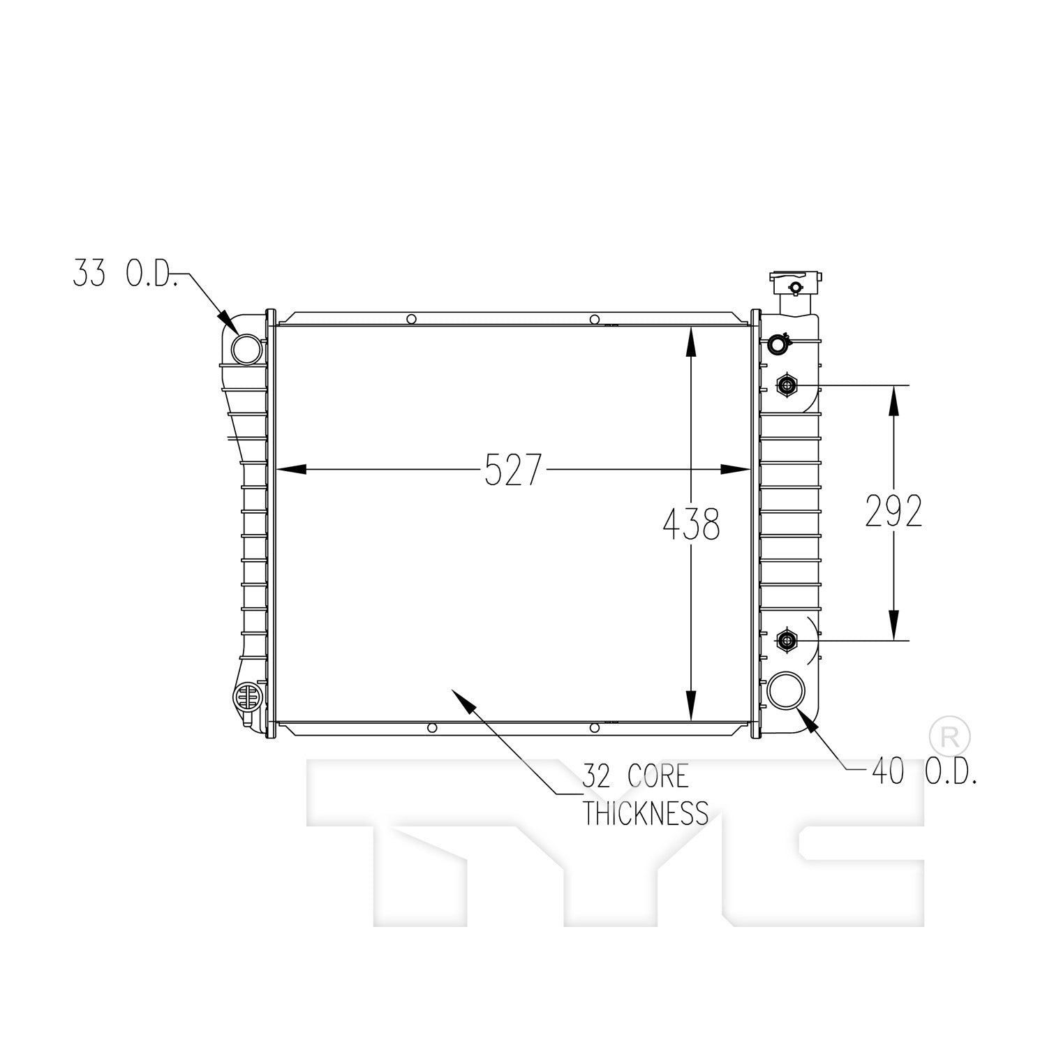 TYC TYC Radiator 434