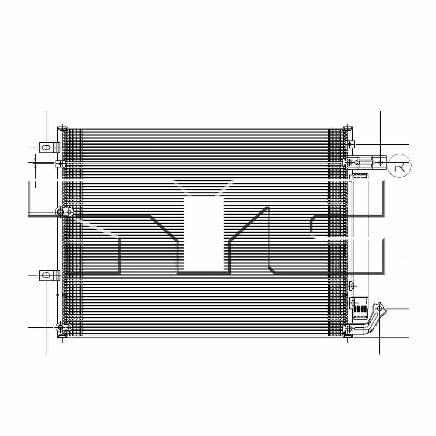 TYC A/C Condenser 4361
