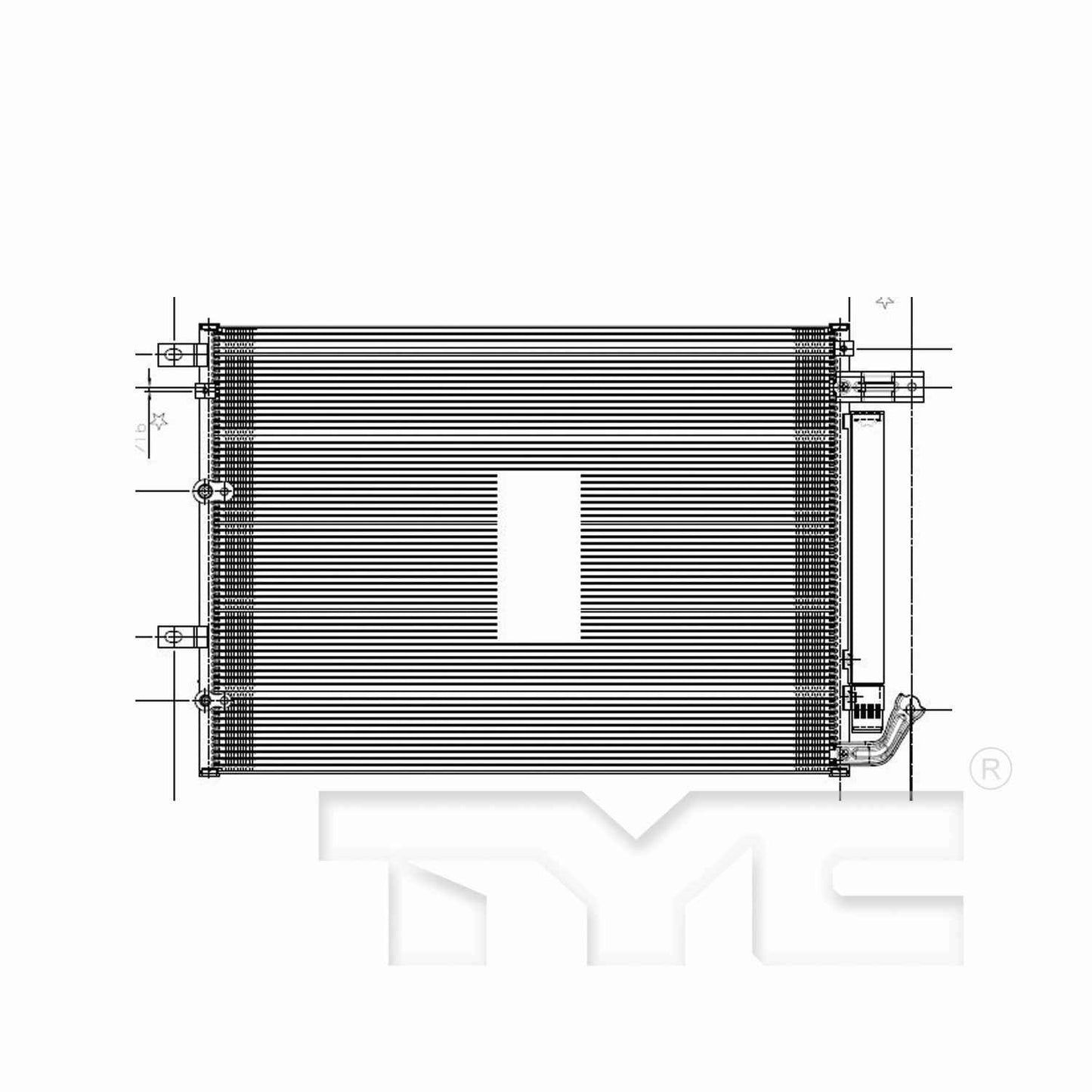 TYC A/C Condenser 4442