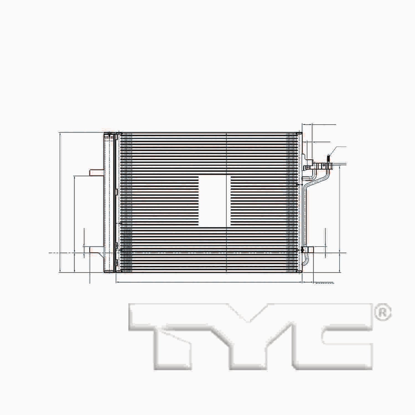 TYC A/C Condenser 4480