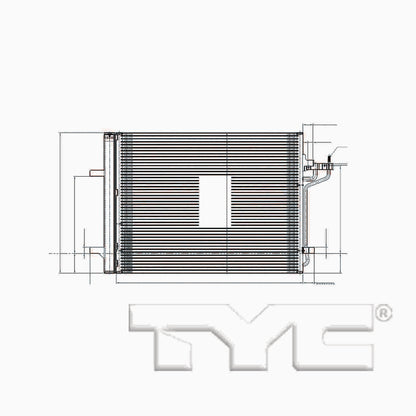 TYC A/C Condenser 4480