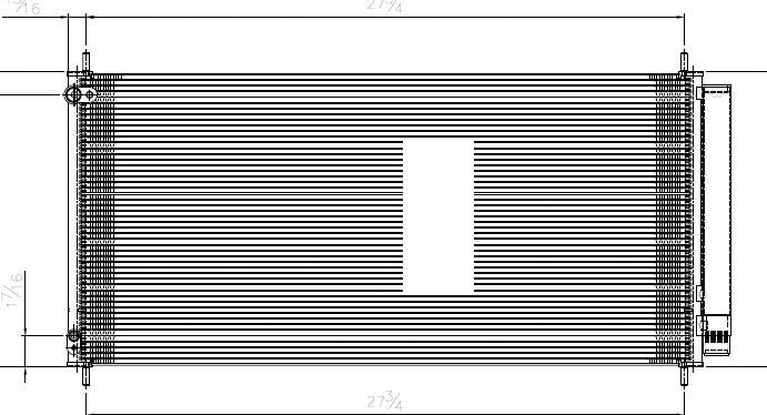 TYC A/C Condenser 4503