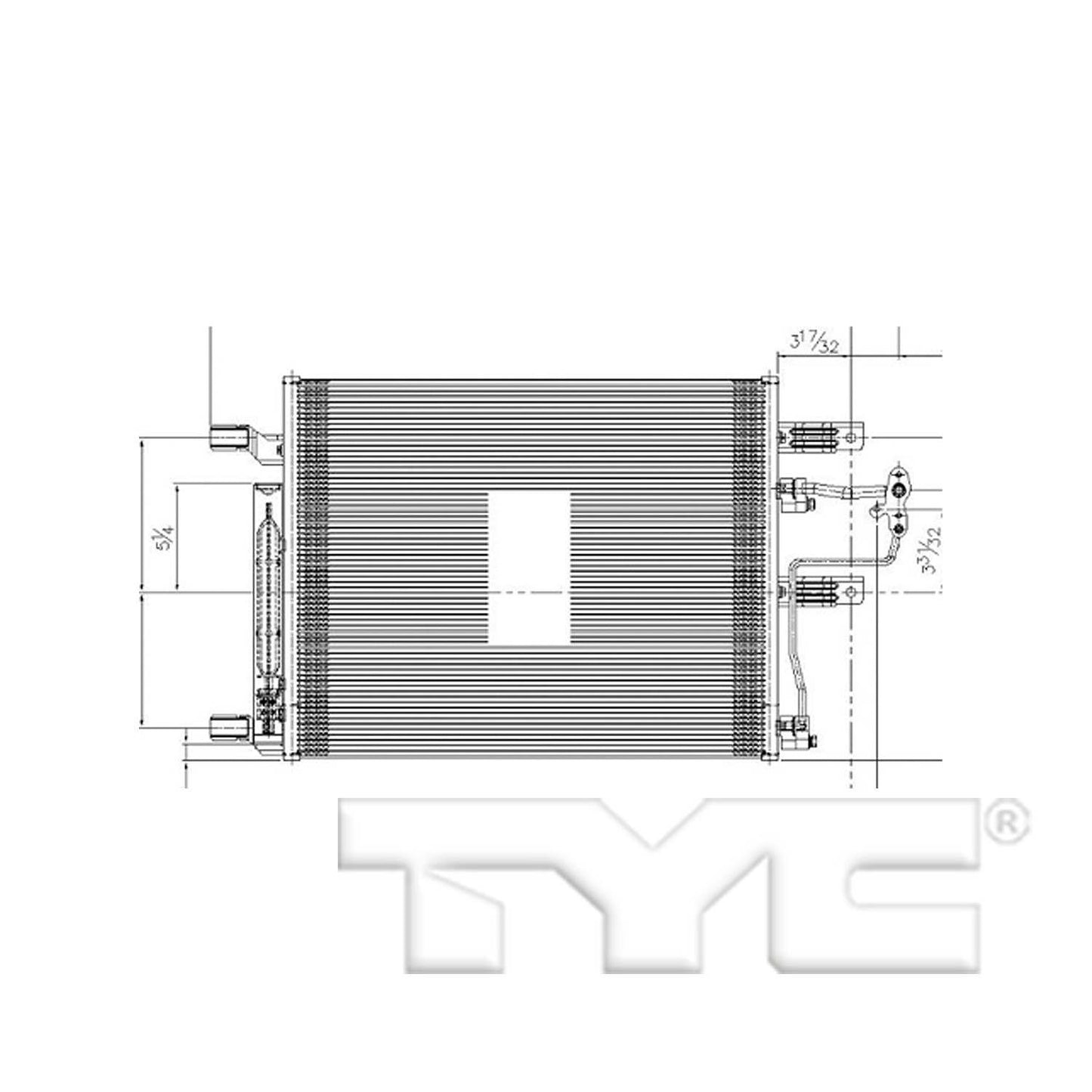 TYC A/C Condenser 4765