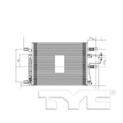 TYC A/C Condenser 4765
