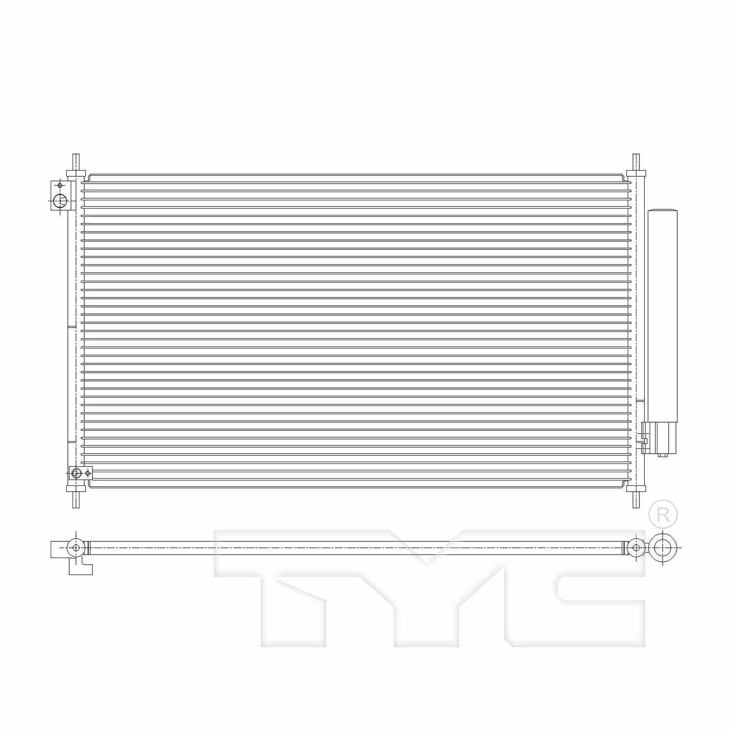 TYC A/C Condenser 4913