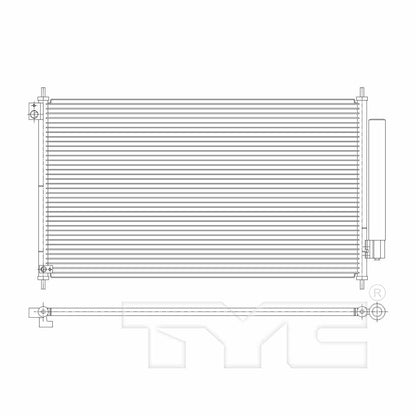 TYC A/C Condenser 4913