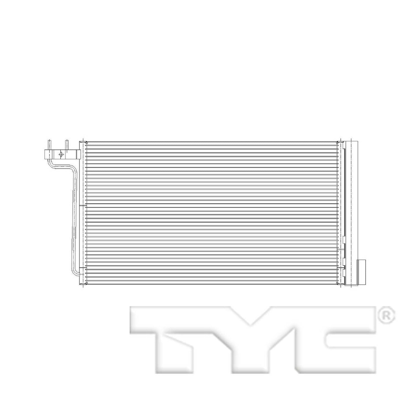 TYC A/C Condenser 4914