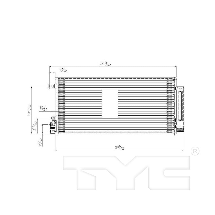 TYC A/C Condenser 4951