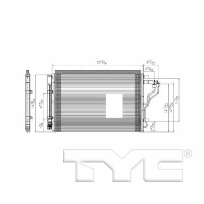 TYC A/C Condenser 4959