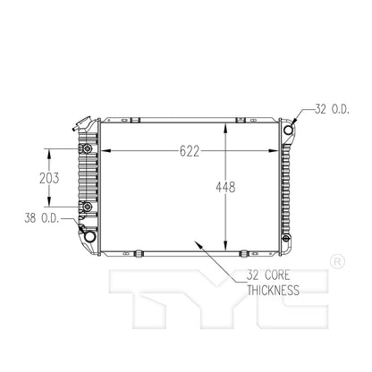 TYC TYC Radiator 556